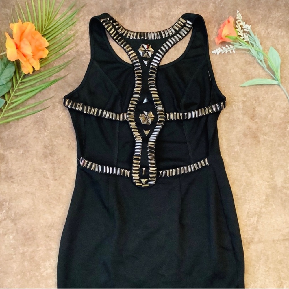 ASOS Black sequin halter dress - Picture 1 of 8